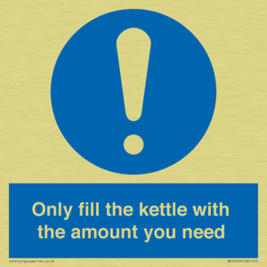 Only fill the kettle with the amount you need